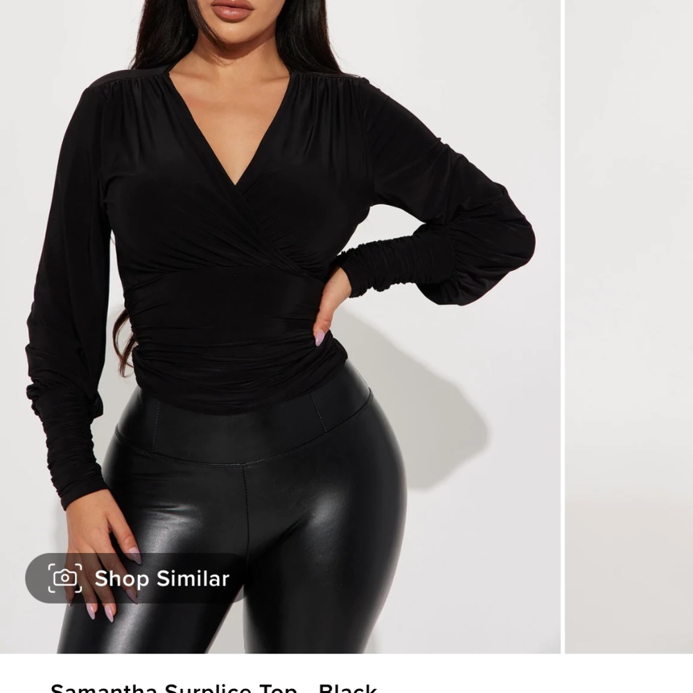 Black top fashion nova